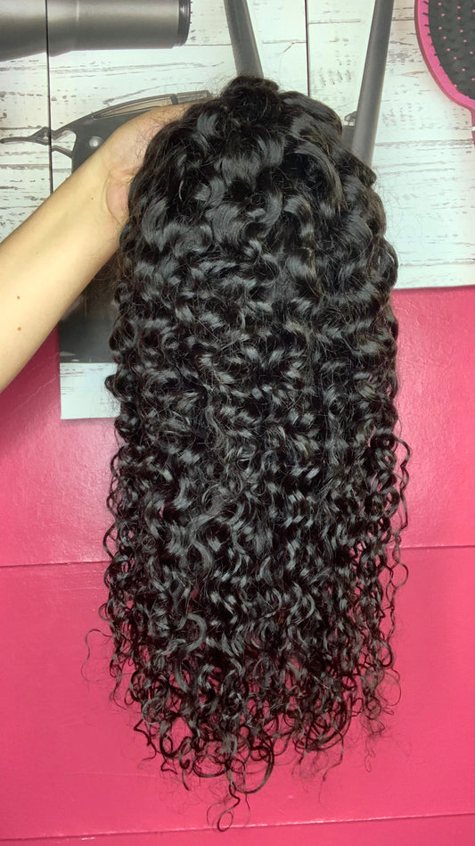 18" 5x5 HD Lace Wig Water Wave 180% Density